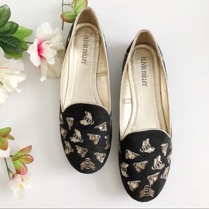 Olivia miller sequin bumble bee smoking flats